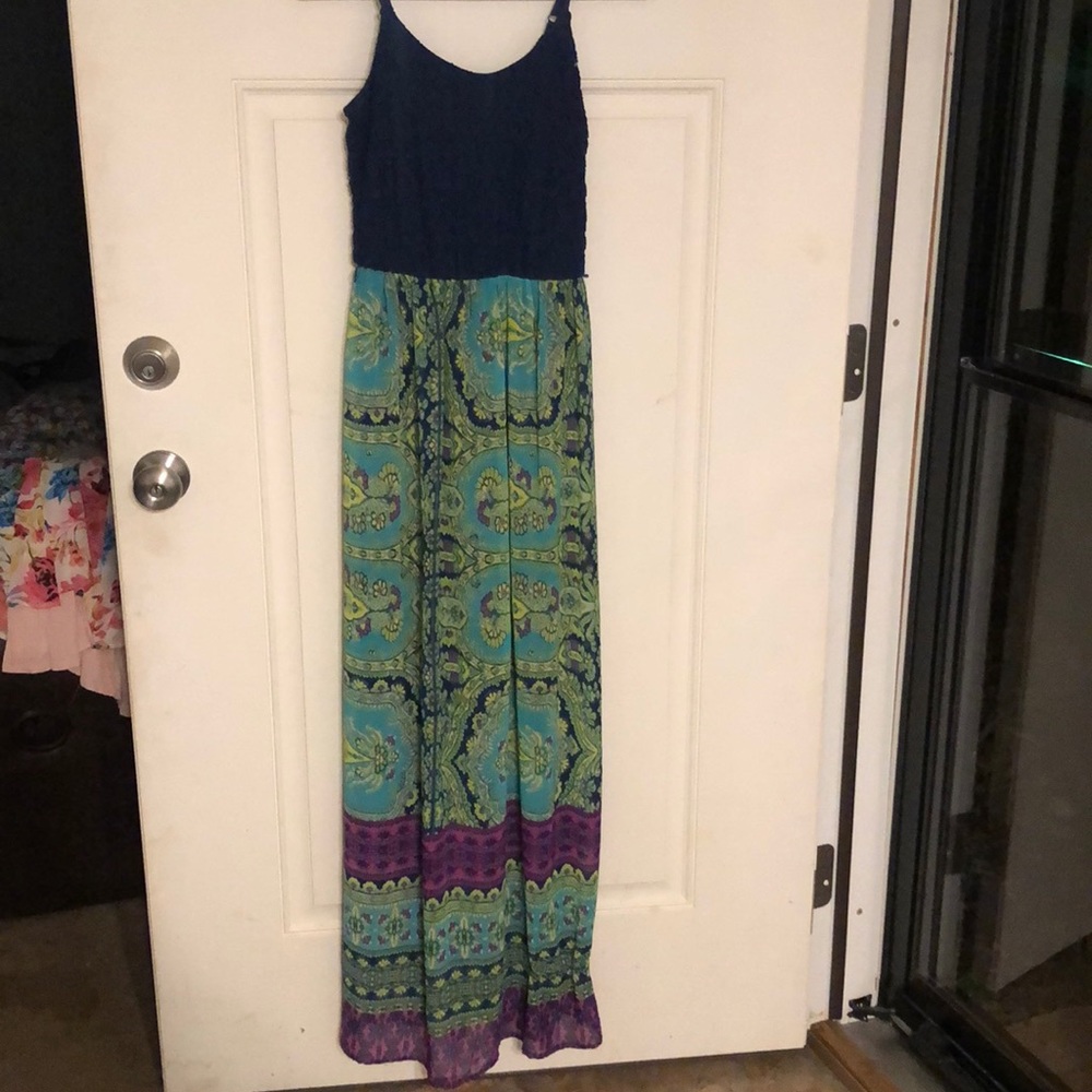 Red Camel Maxi Dress